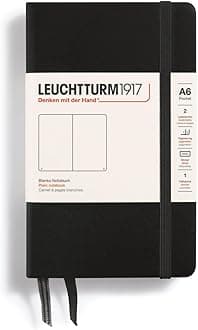 Leuchtturm 317257 Notebook, A6, Plain, Black