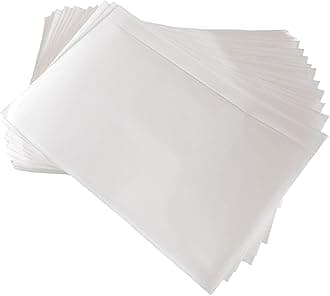 9527 Product 4.5" x 5.5" Clear Adhesive Top Loading Packing List/Shipping Label Envelopes (100 Pack)