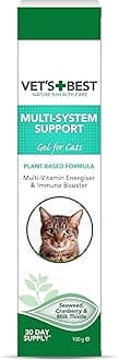 Vet's Best Multi-system support Cat Supplement Gel Promotes Healthy Immune System, 100g