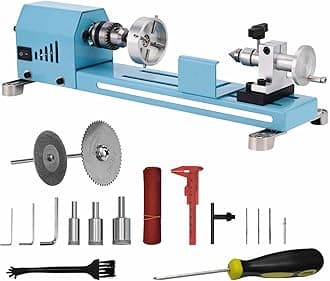 Mini Lathe Machine Torno Para Madera Multi-Purpose Lathe With Professional Tools Milling Cutting Grinding Polishing Desktop Metal Lathes