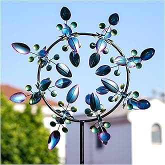 Large Wind Spinners Outdoor, Kinetic Metal Wind Spinners for Yard and Garden, Gift for Family or Friends (30'' W x 87'' H)